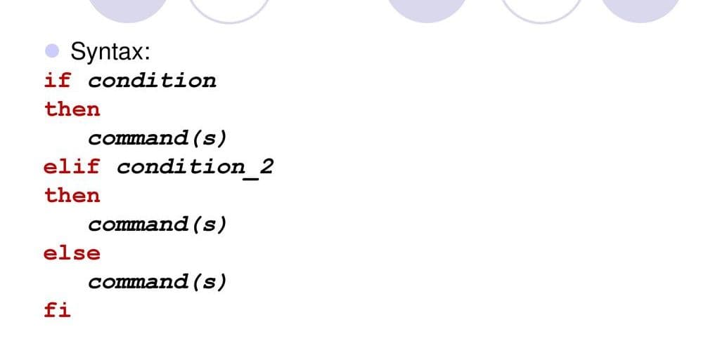 Control Structures in Shell Scripting